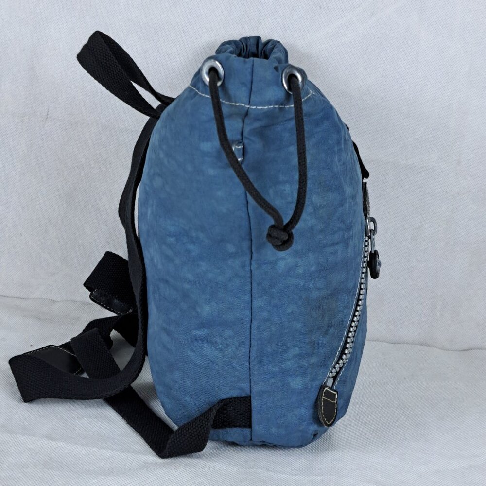 Kipling Rare Vintage Backpack Rucksack Blue bag - Authentic - Gently Used - Picture 5 of 15